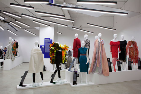 Women Fashion Power exhibition at the Design Museum designed by Zaha Hadid