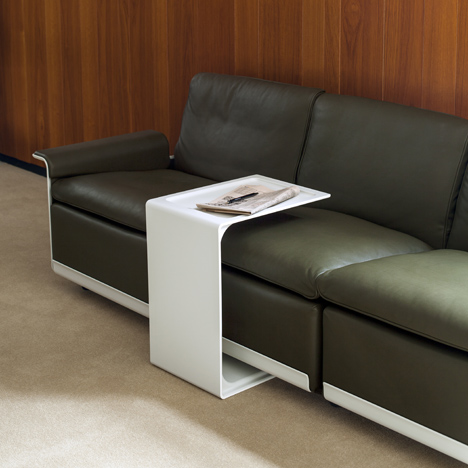  The 621 Side Table can fit around a couch when turned on its side
