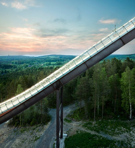 Falun ski jumps by Sweco Architects