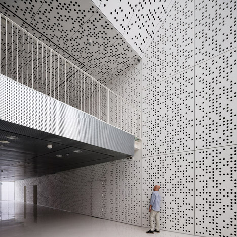 Badajoz Fine Arts Museum extensions feature perforated walls