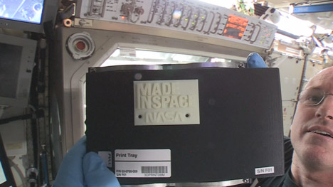 NASA 3D prints aboard the International Space Station