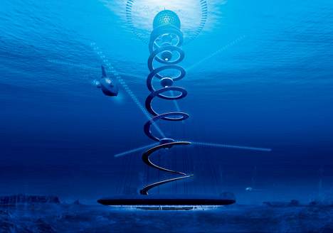 Спиралевидный подводный город Ocean Spiral