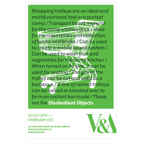Disobedient Objects poster by Barnbrook Studio