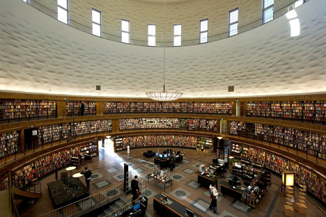 Stockholm Public Library by Gunnar Asplund
