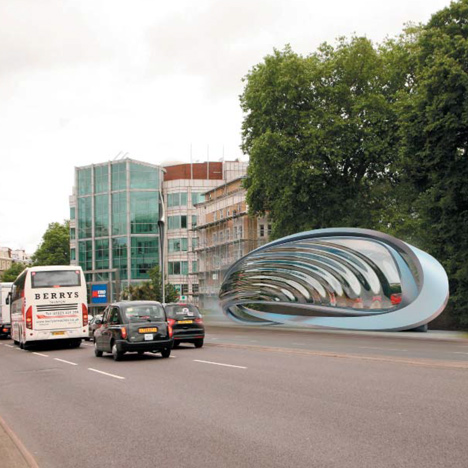 JCDecaux Advertising Sculpture by Zaha Hadid Architects