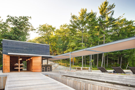 A Modern Boathouse in a Canadian Landscape by Weiss Architecture