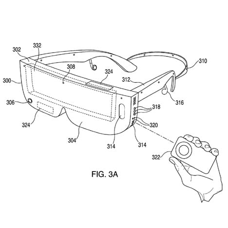 Apple wireless virtual reality headset patent