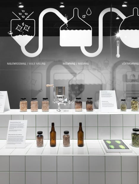 Beer exhibition by Form Us With Love at Spiritmuseum Stockholm