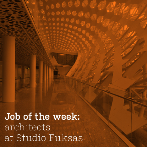 Job of the week: architects at Studio Fuksas