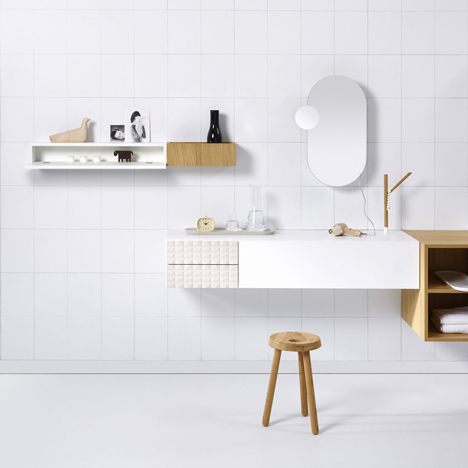 Ingrid bathroom collection by Jean-Francois D'Or for Vika