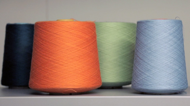 Spools of Merino Wool used by Knyttan to produce bespoke knitwear