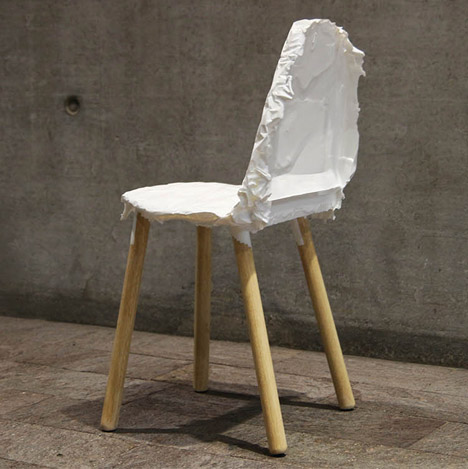 Crumpled Chair by Jongwoo Choi RCA
