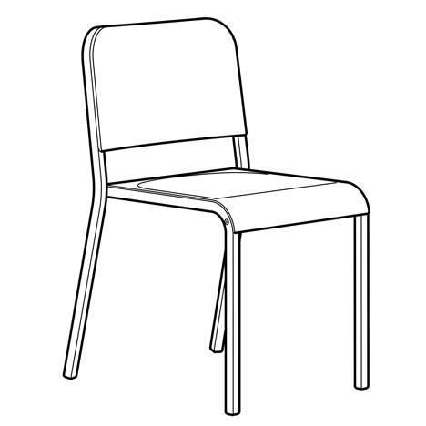 Melltorp chair illustration by Ikea