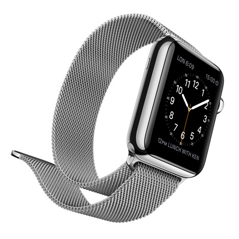 Apple Watch with Milanese loop strap