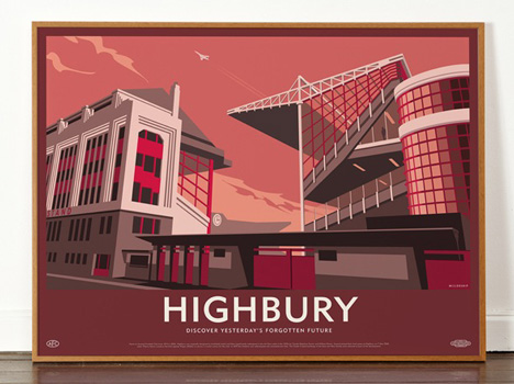 Dorothy Highbury Stadium poster Lost Destinations
