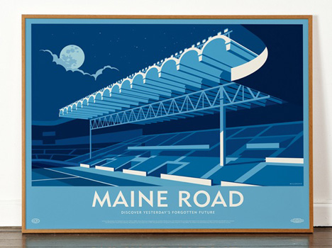 Dorothy Maine Road Stadium poster Lost Destinations