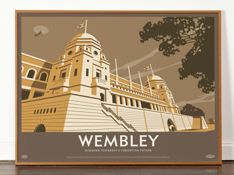 Dorothy Wembley Stadium poster Lost Destinations