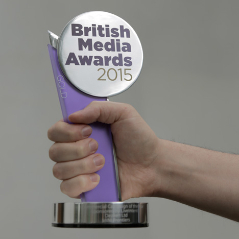Dezeen wins Commercial Campaign of the Year at the British Media Awards 2015