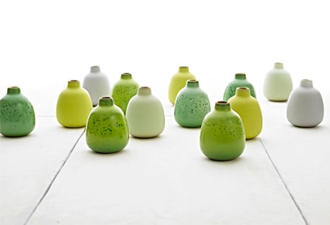 Summer seasonal bud vases by Heath Ceramics, 2007. Photograph by Jeffery Cross