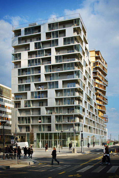 Residential tower in Paris by Hamonic + Masson & Associés and Comte Vollenweider Architectes