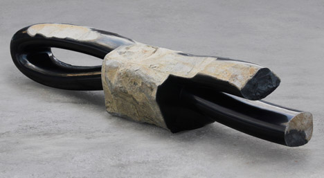 Byung Hoon Choi creates sculptural bench that looks like giant stick of liquorice