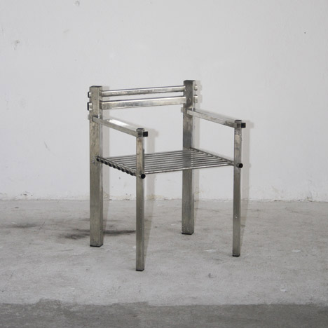 Metalware Armchair by Max Lamb