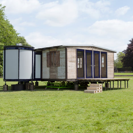 Richard Rogers adaptation of Jean Prouve's 6x6 demountable house for Galerie Patrick Seguin