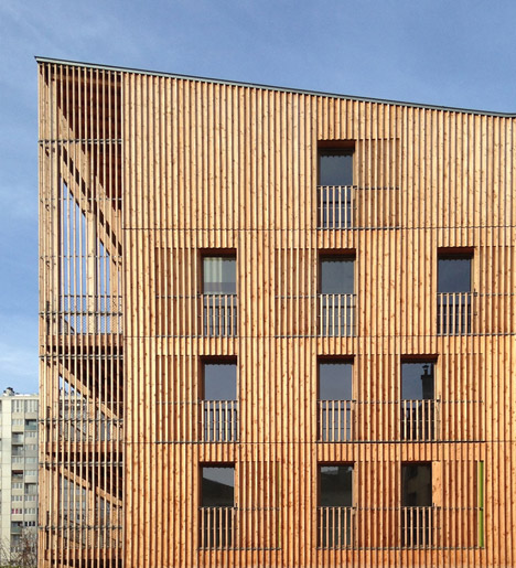 Rue Auvry housing by Tectone Architectes