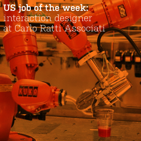 US job of the week: interaction designer at Carlo Ratti Associati