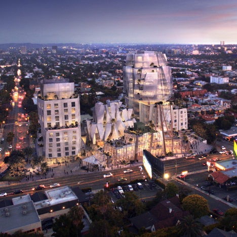 Gehry unveils design for mixed-use development on LA's Sunset Strip