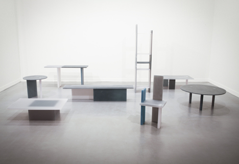 Wonmin Park grey navy and white resin Haze furniture