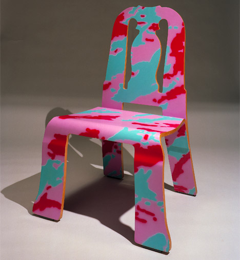 Queen Anne Chair in a Paola Navone pattern 