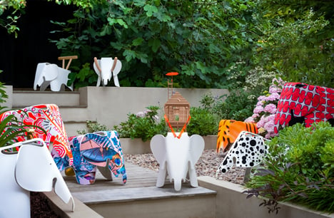 Vitra Eames Elephants customised for A Child's Dream charity project