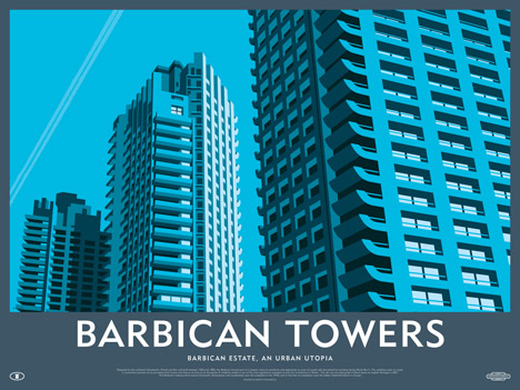 Barbican Towers poster by Dorothy