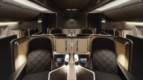Dreamliner interior for British Airways by Forpeople
