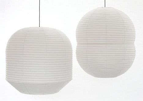 Horatu paper lanterns by Barber and Osgerby