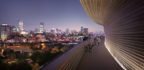 Tokyo National Stadium latest images by Zaha Hadid Architects Japan