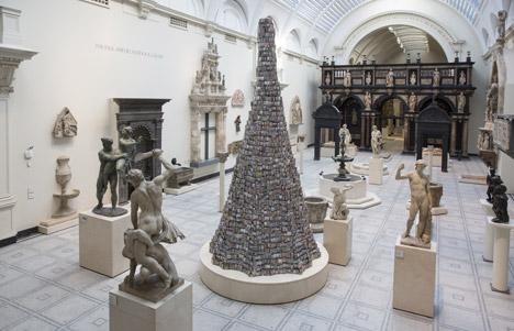 Tower of Babel by Barnaby Barford at London's V and A museum