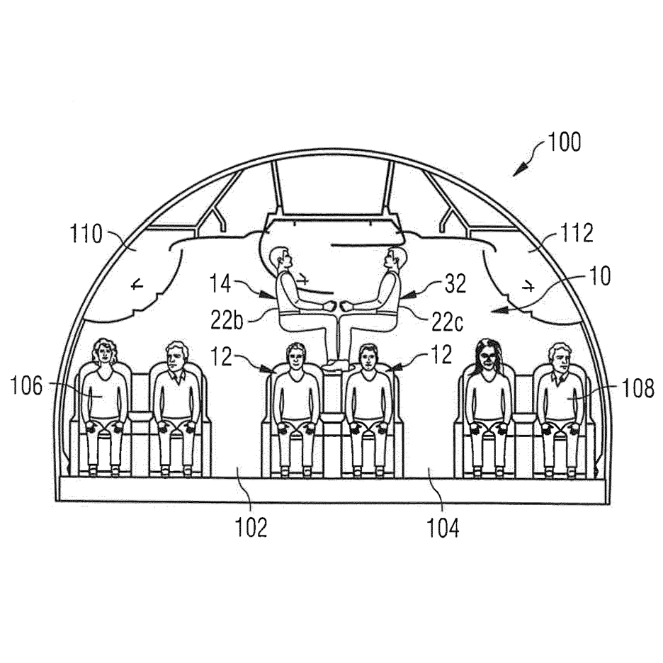Airbus Stacking Aeroplane Seating Patent