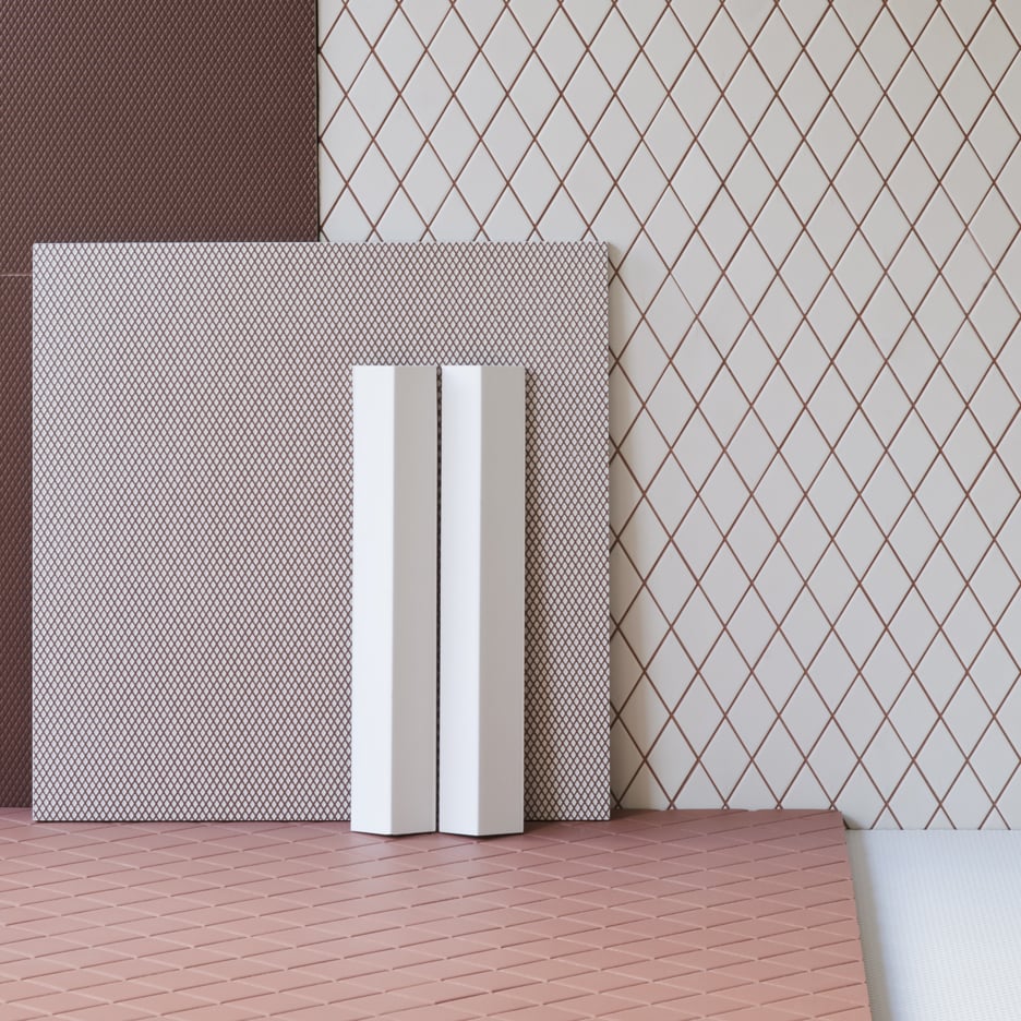 Rombini tile collection by Bouroullec brothers for Mutina