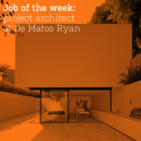Job of the week: project architect at De Matos Ryan