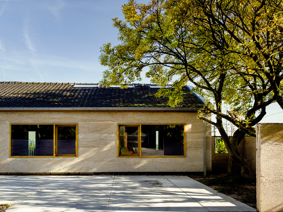 Hempcrete house by Martens Van Caimere Architecten