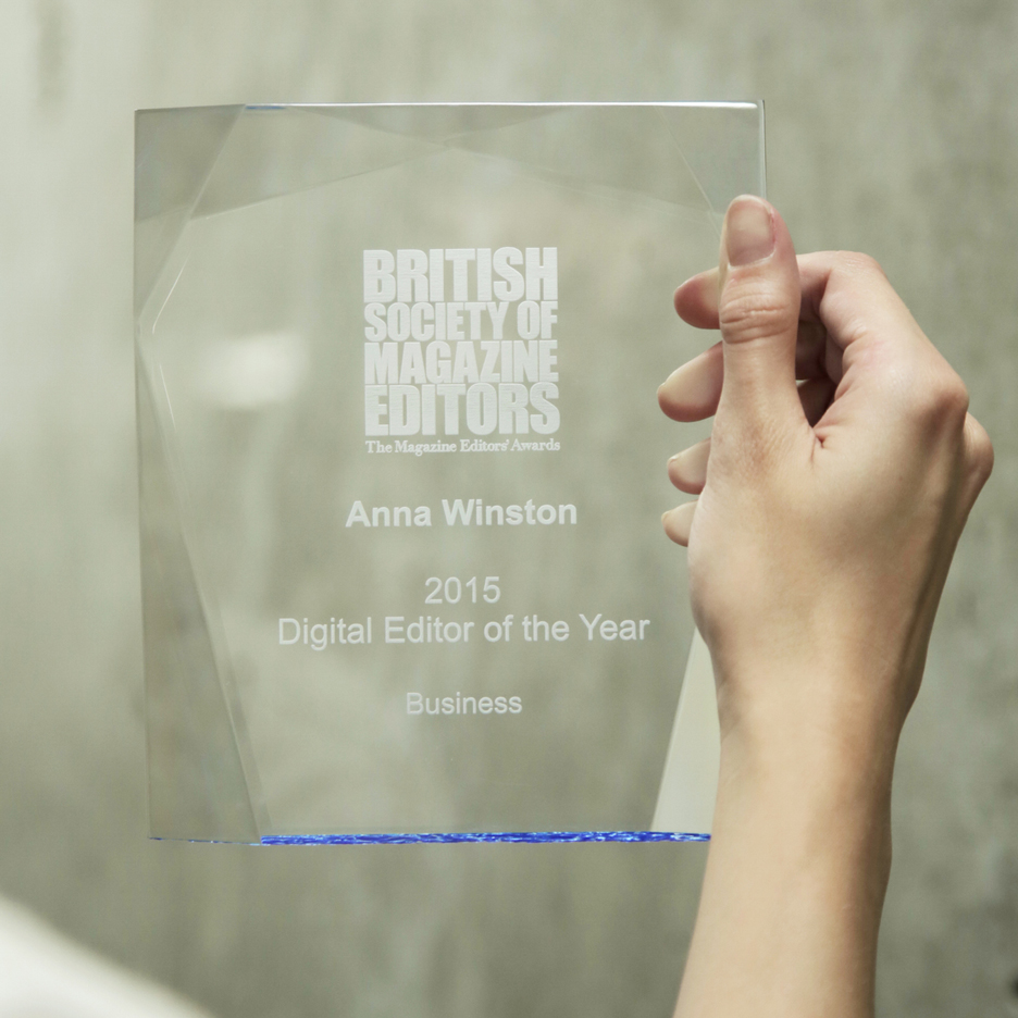 BSME award winner Anna Winston of Dezeen
