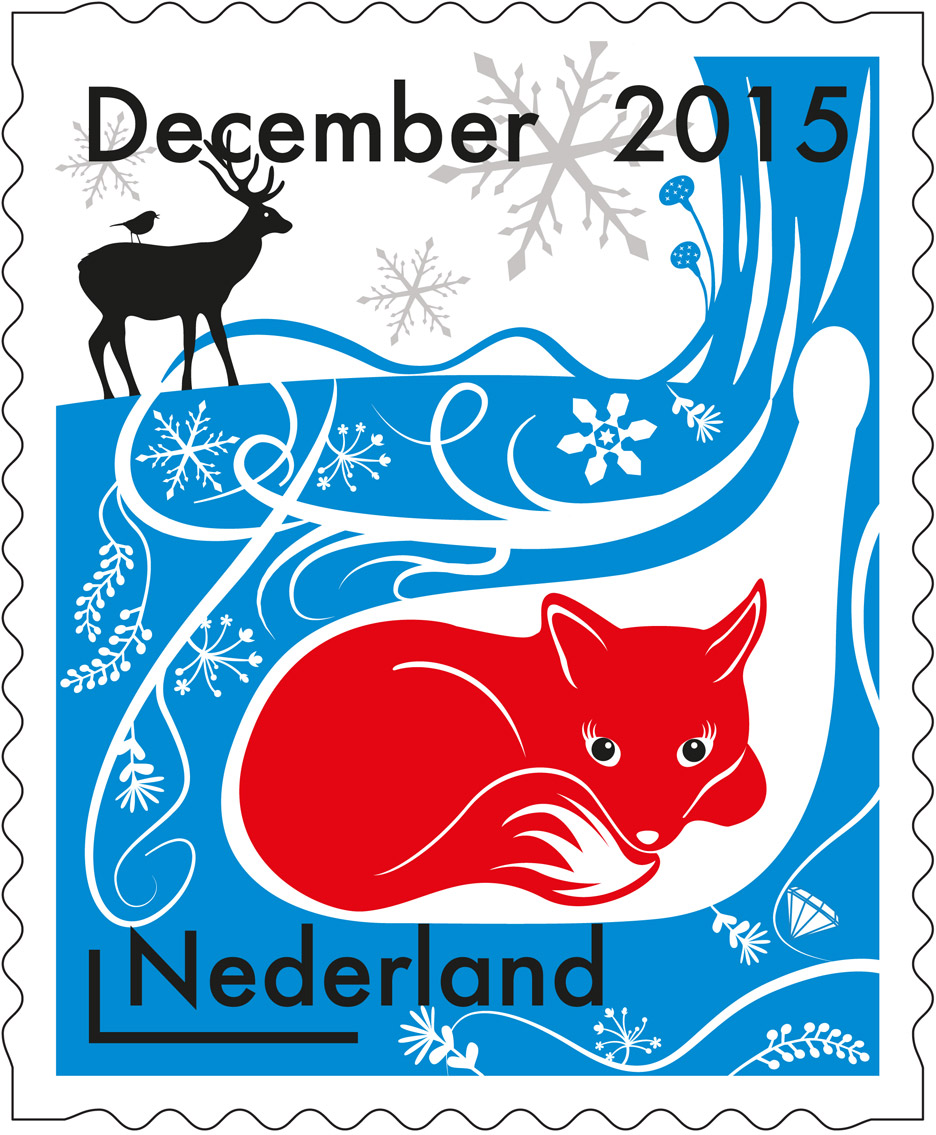PostNL Christmas stamps by Tord Boontje