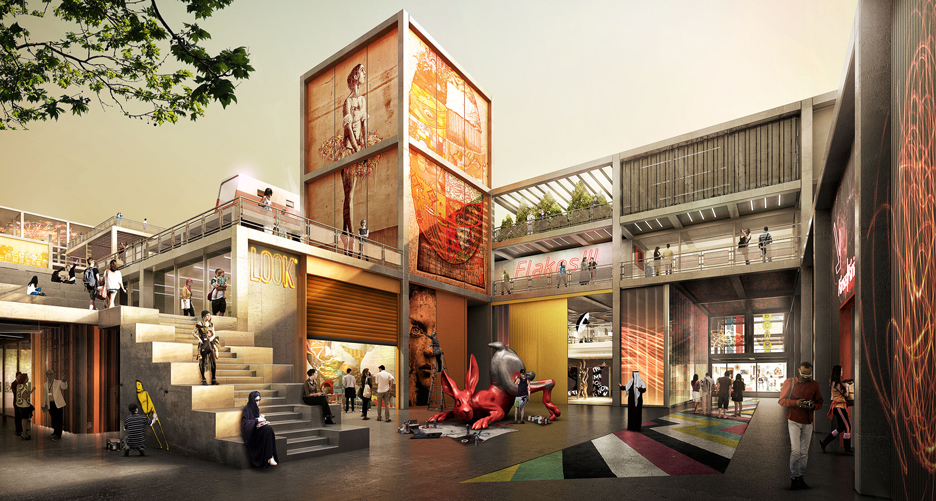Visualisation of phase two of Dubai Design District