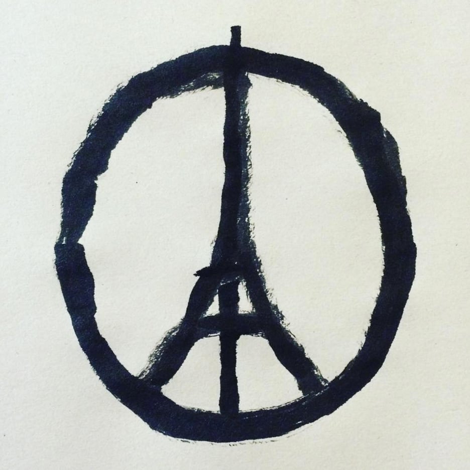 Peace for Paris illustration by Jean Jullien