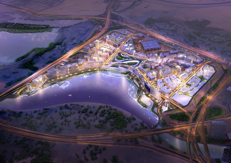 Render of Dubai Design District D3 masterplan