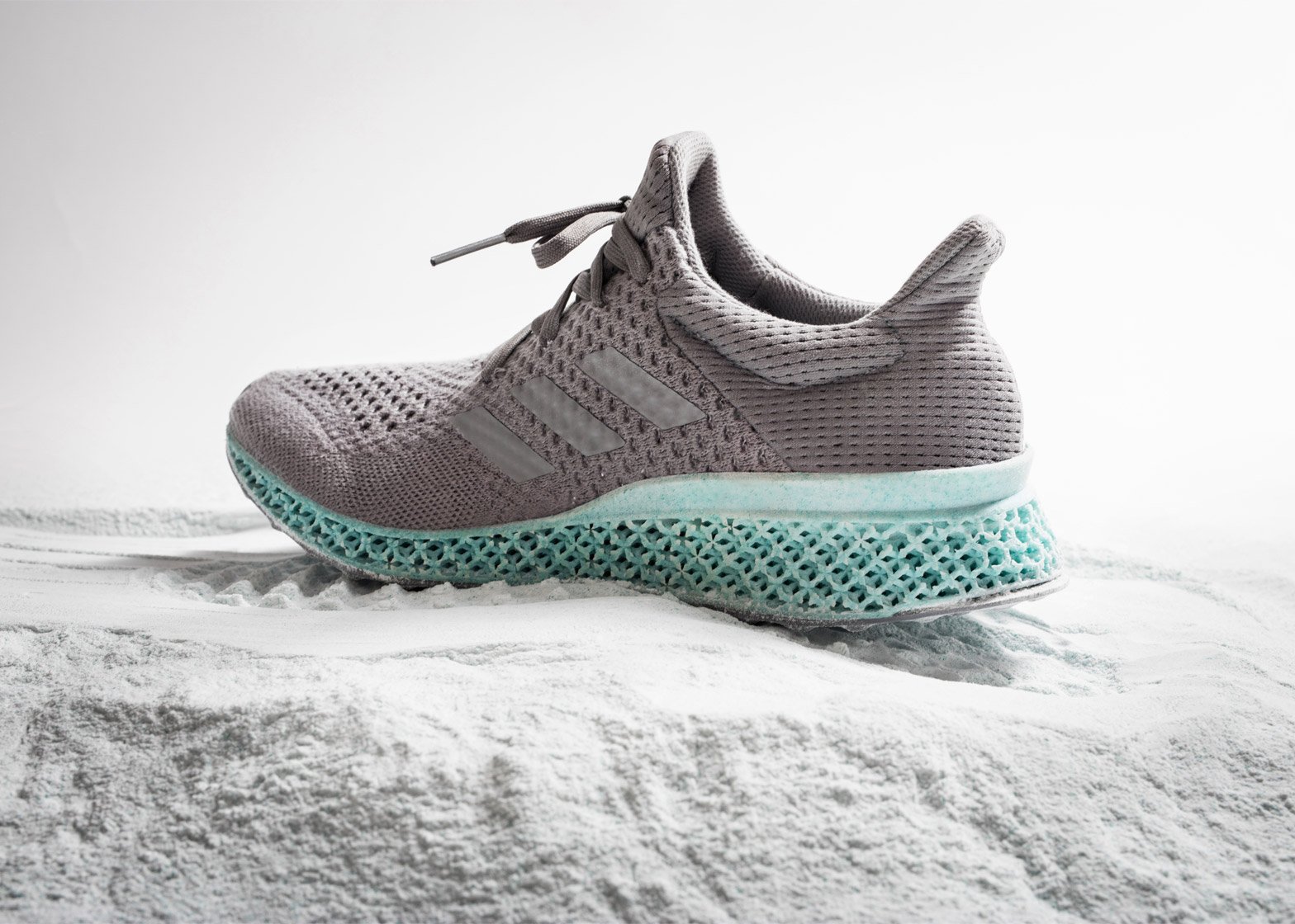 Adidas combines ocean plastic and printing trainers