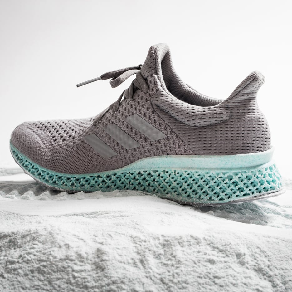 3D-printed Ocean Plastic shoe midsole by Adidas
