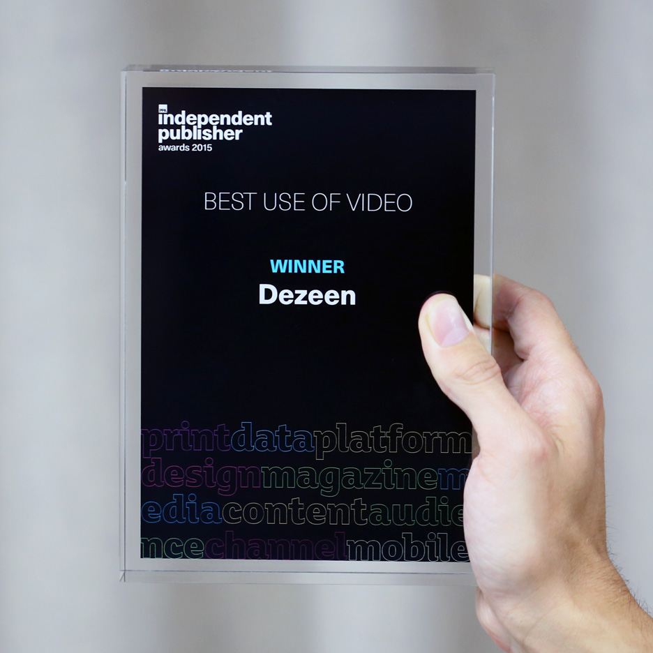 Dezeen Best Use of Video PPA Independent Publisher Awards 2015
